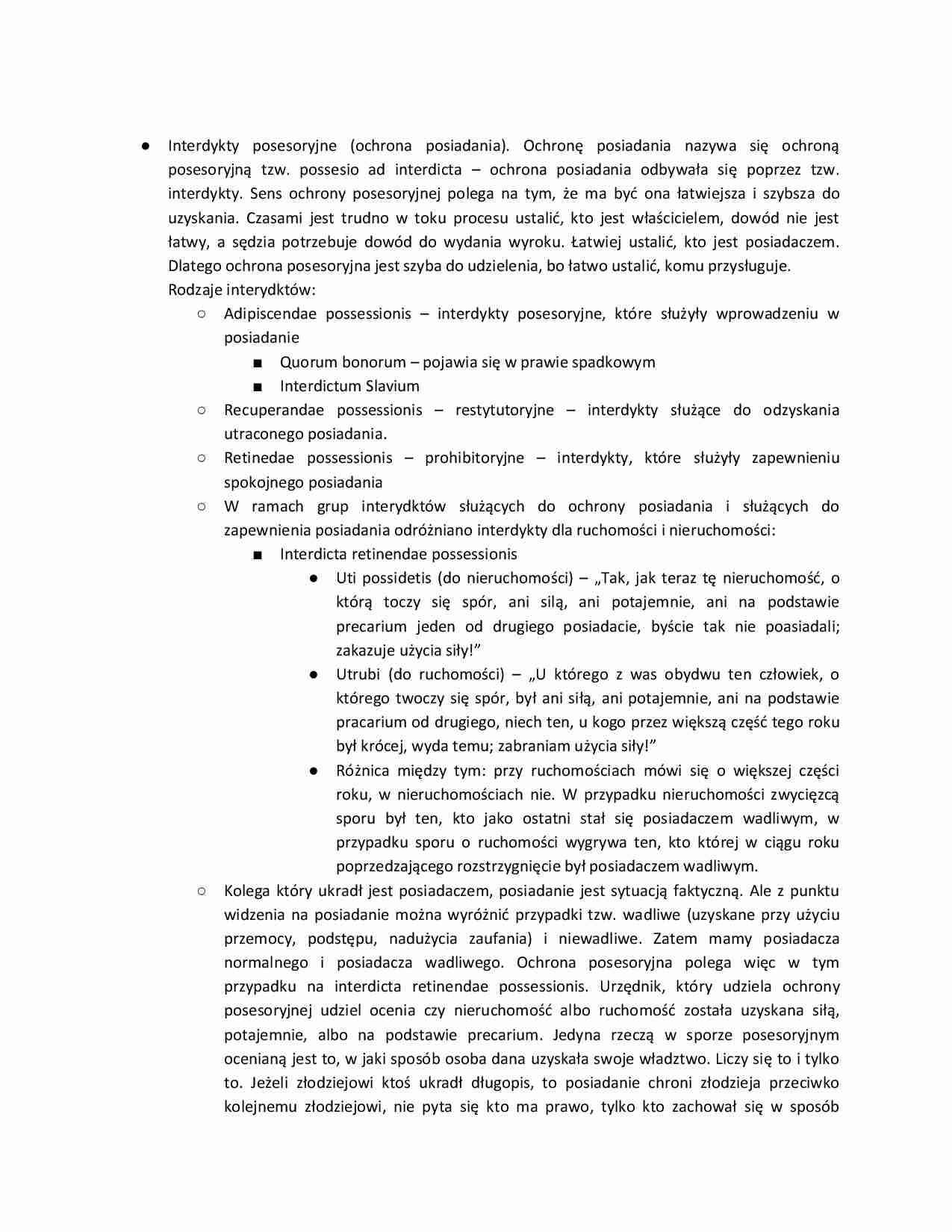 Posiadanie i prawo rzeczowe III - strona 1