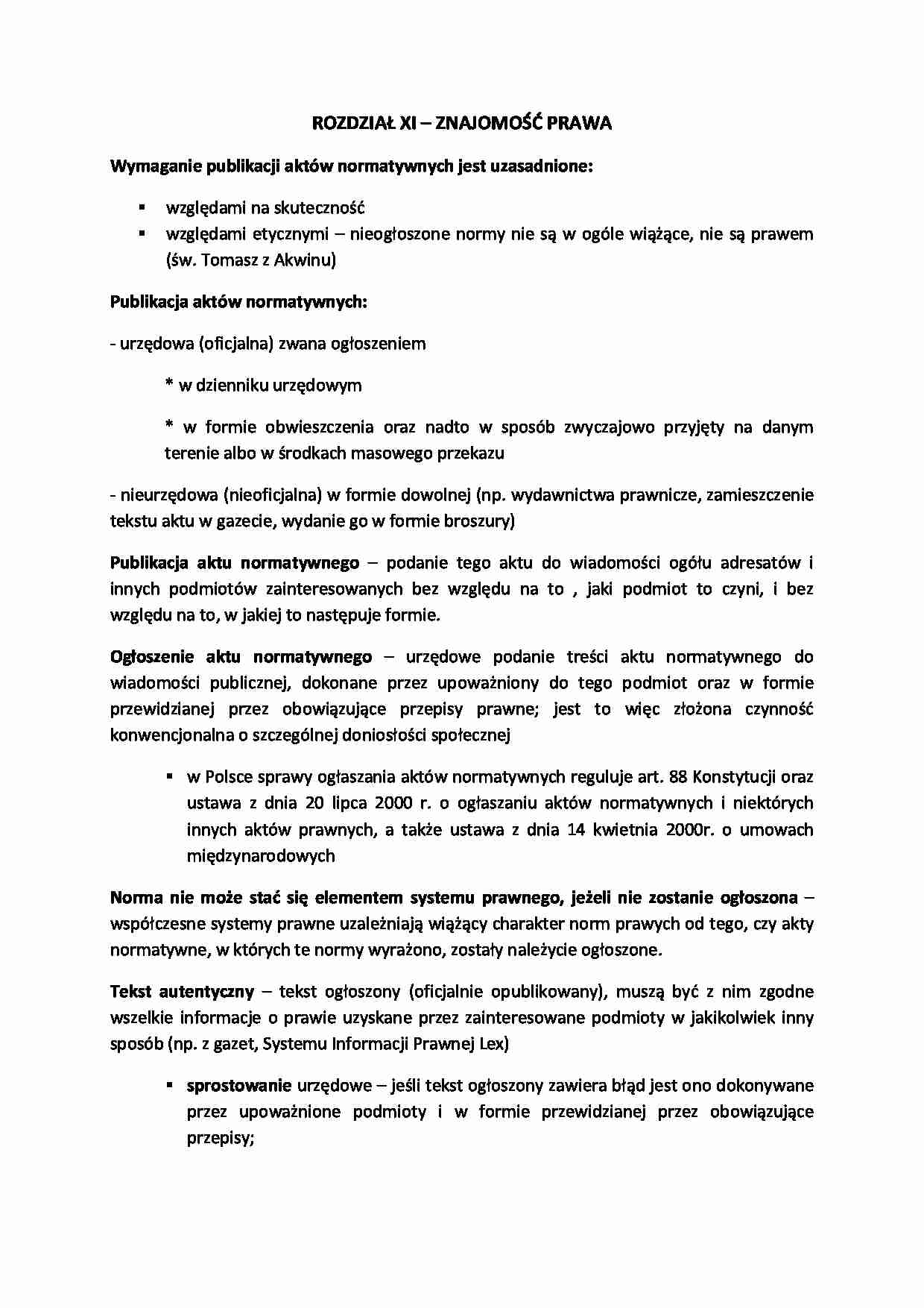 Znajomość prawa - strona 1