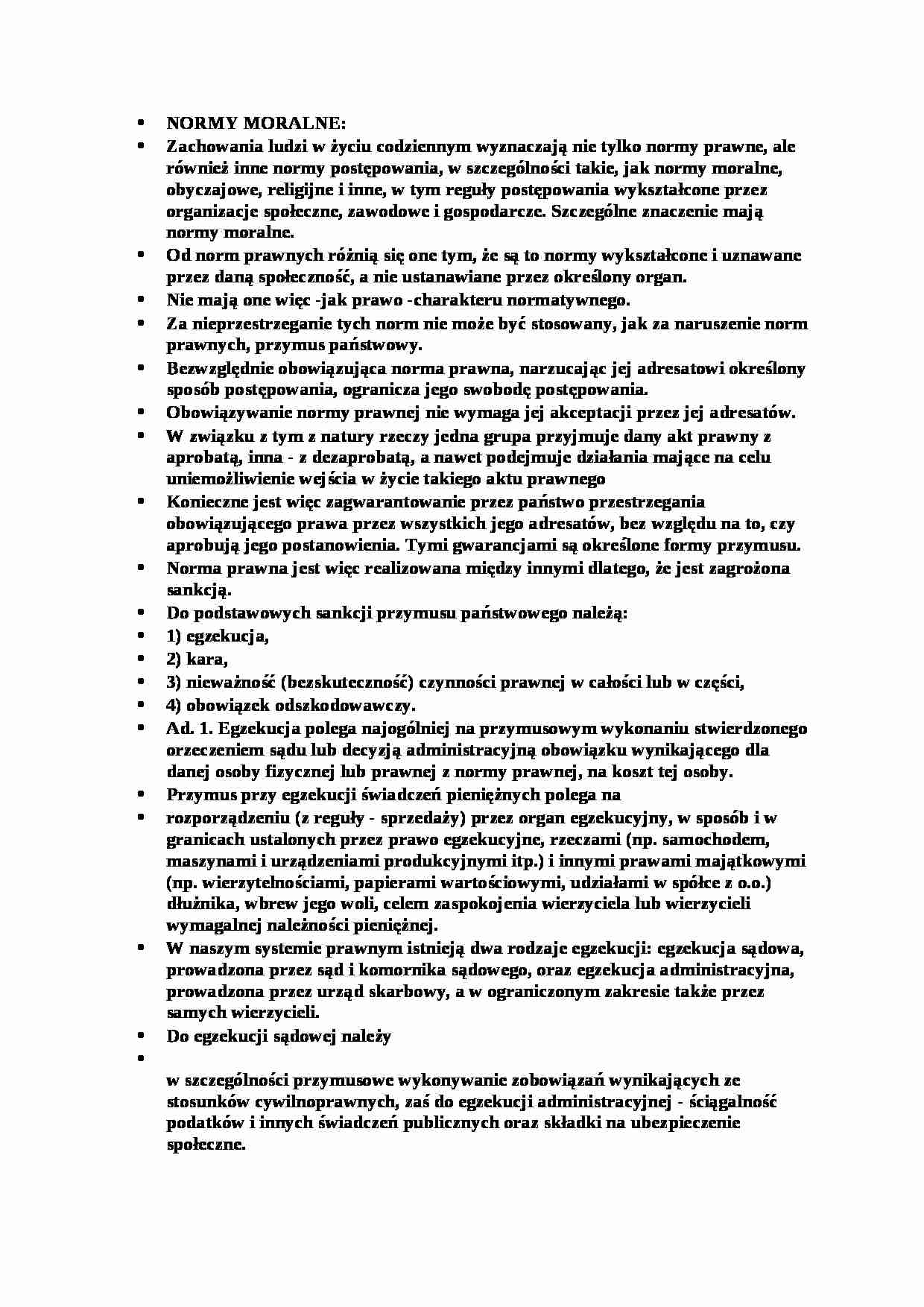 Wykład 2 z podstaw prawa - strona 1