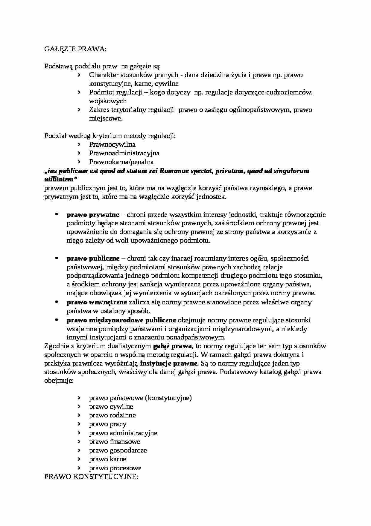 Wykład VII z podstaw prawa - strona 1