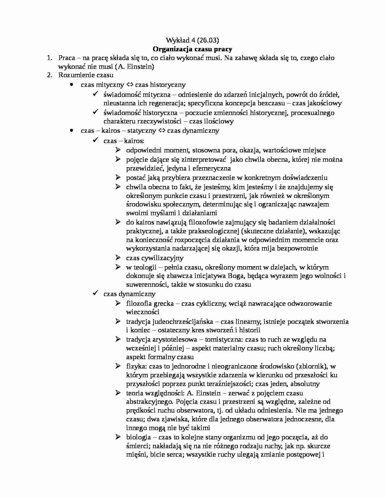 Wykład 4 z etyki pracy socjologa - strona 1