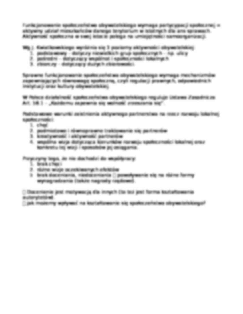 Dynamika rozwoju współczesngo społeczeństwa plskiego - notatki z wykładu 1 - strona 3