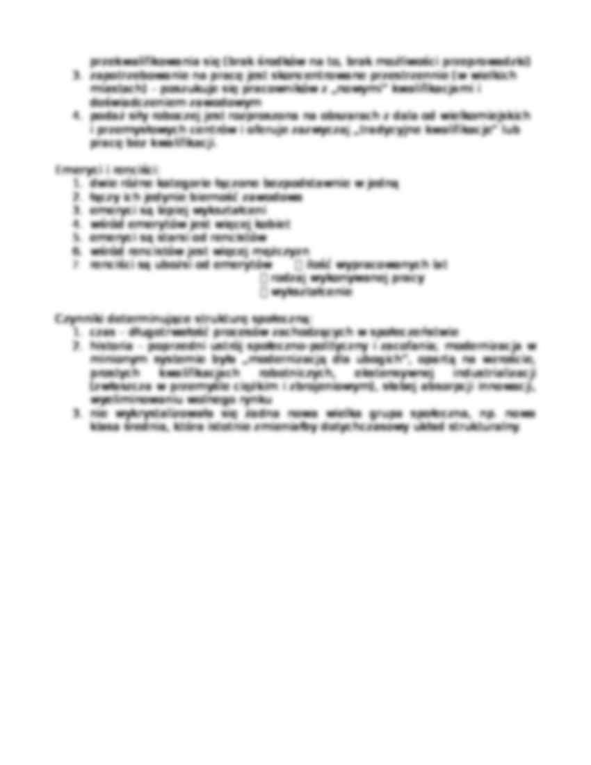 Dynamika rozwoju współczesngo społeczeństwa plskiego - notatki z wykładu 5 - strona 2