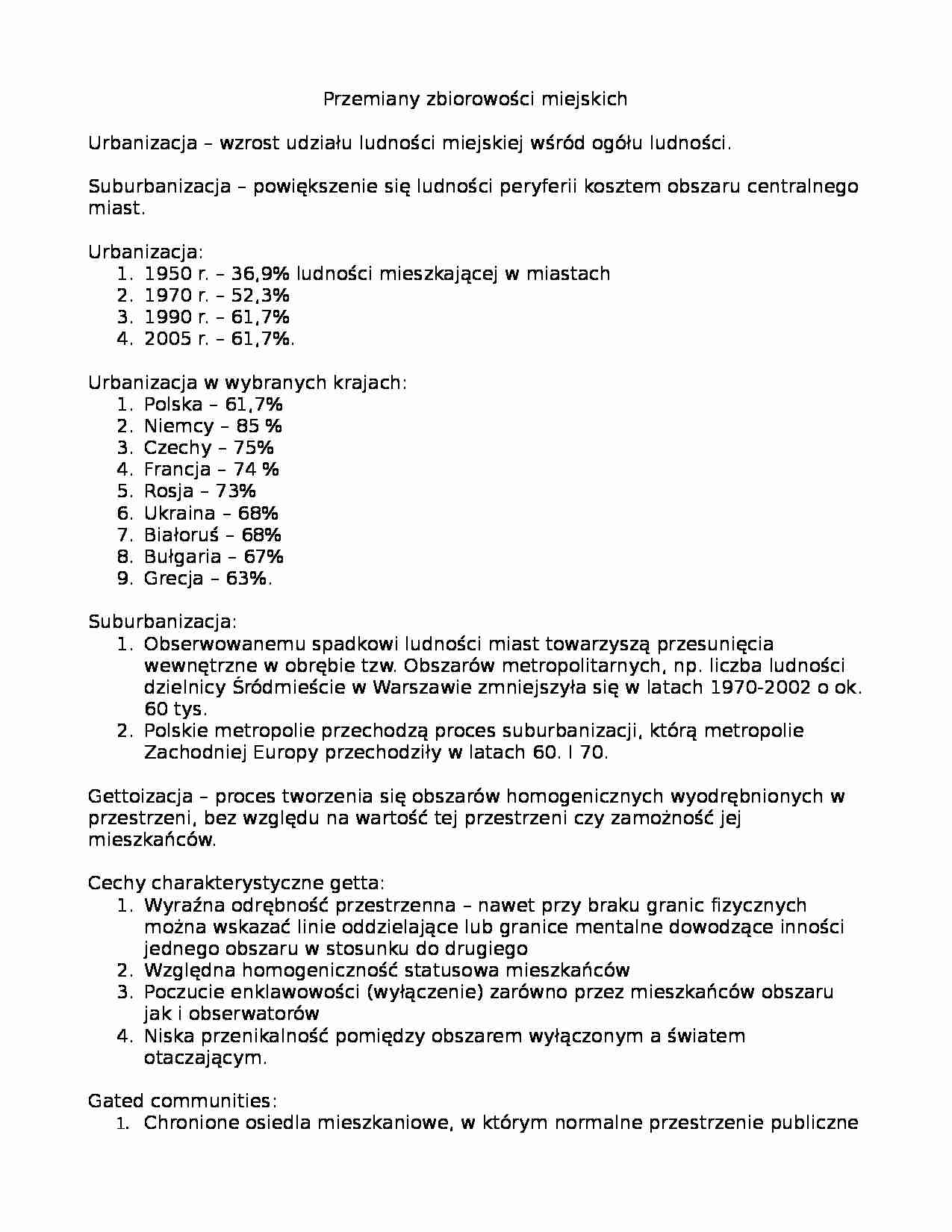 Dynamika rozwoju współczesngo społeczeństwa plskiego - notatki z wykładu 6 - strona 1