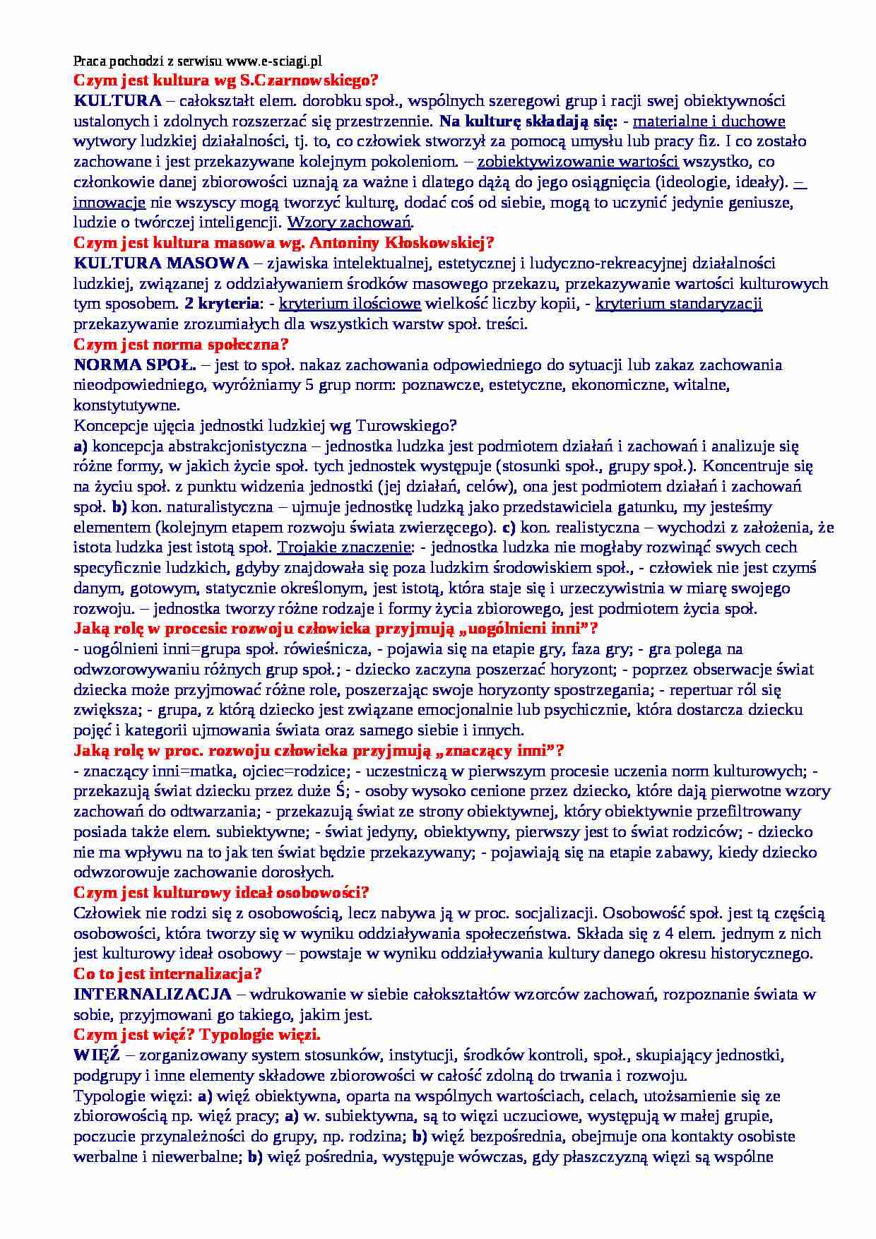 Pytania i odpowiedzi - zagadnienia - strona 1