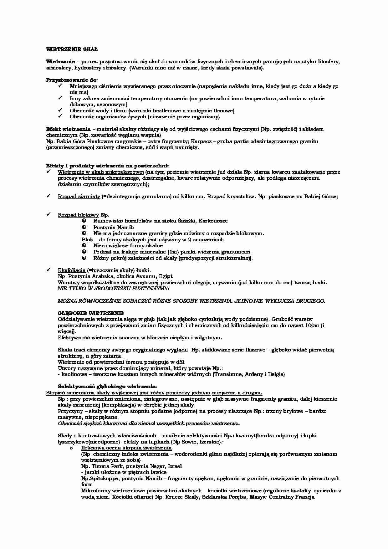 wietrzenie skał - strona 1