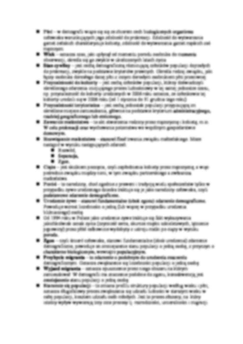 podstawowe pojecia -  Demografia - strona 2