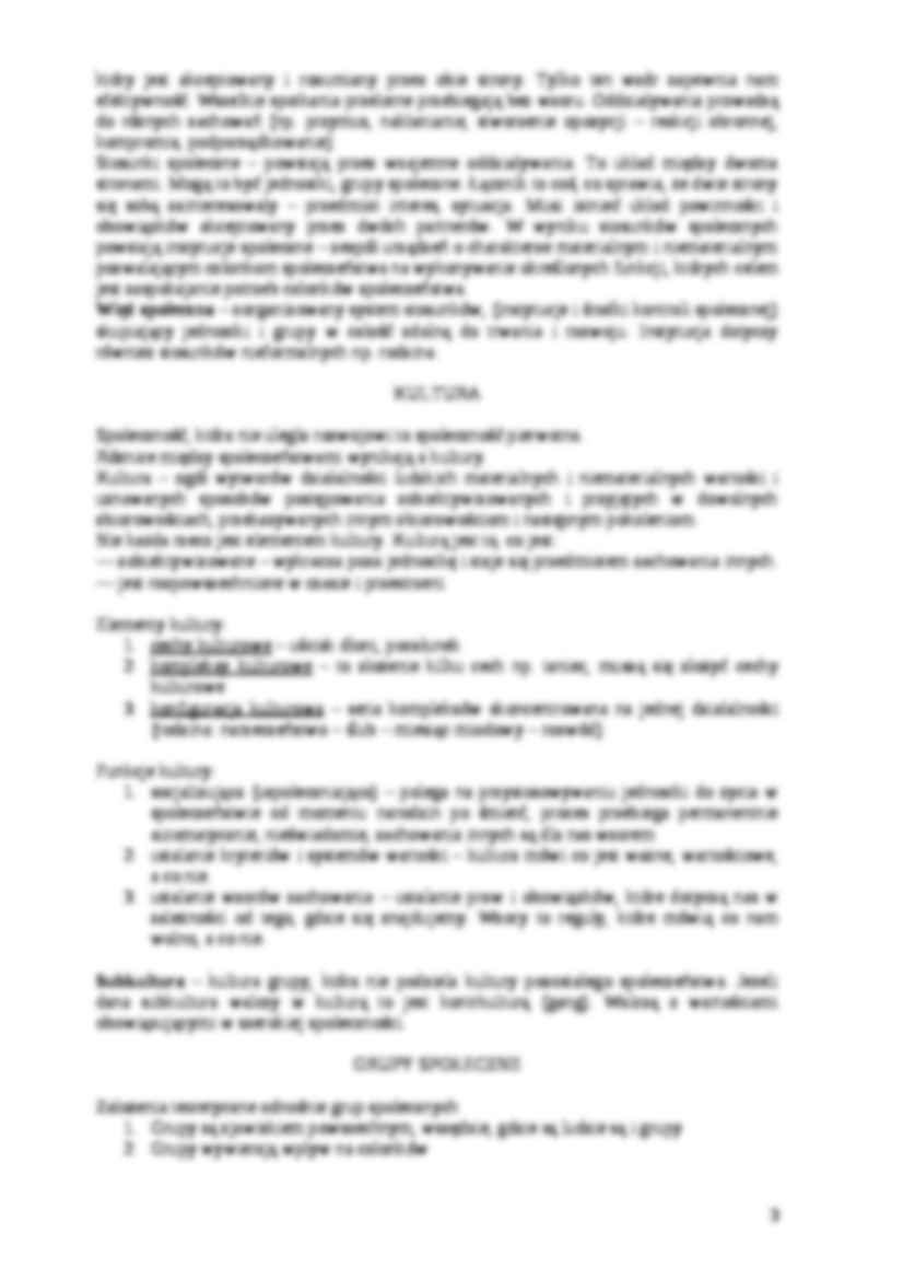 Socjologia, definicja i zagadnienia - strona 3