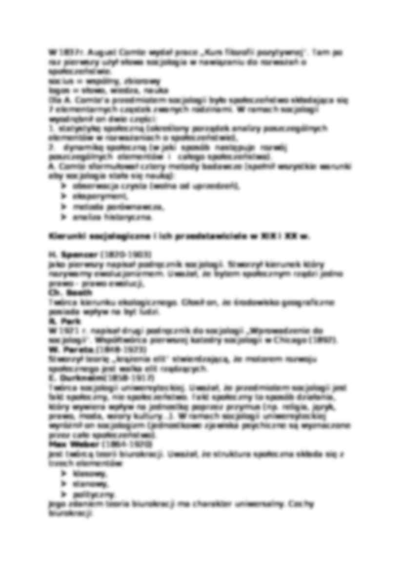 Główne kierunki i orientacje socjologiczne - strona 3