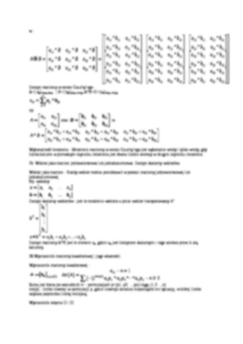 Macierze - ALGEBRA LINIOWA - strona 2