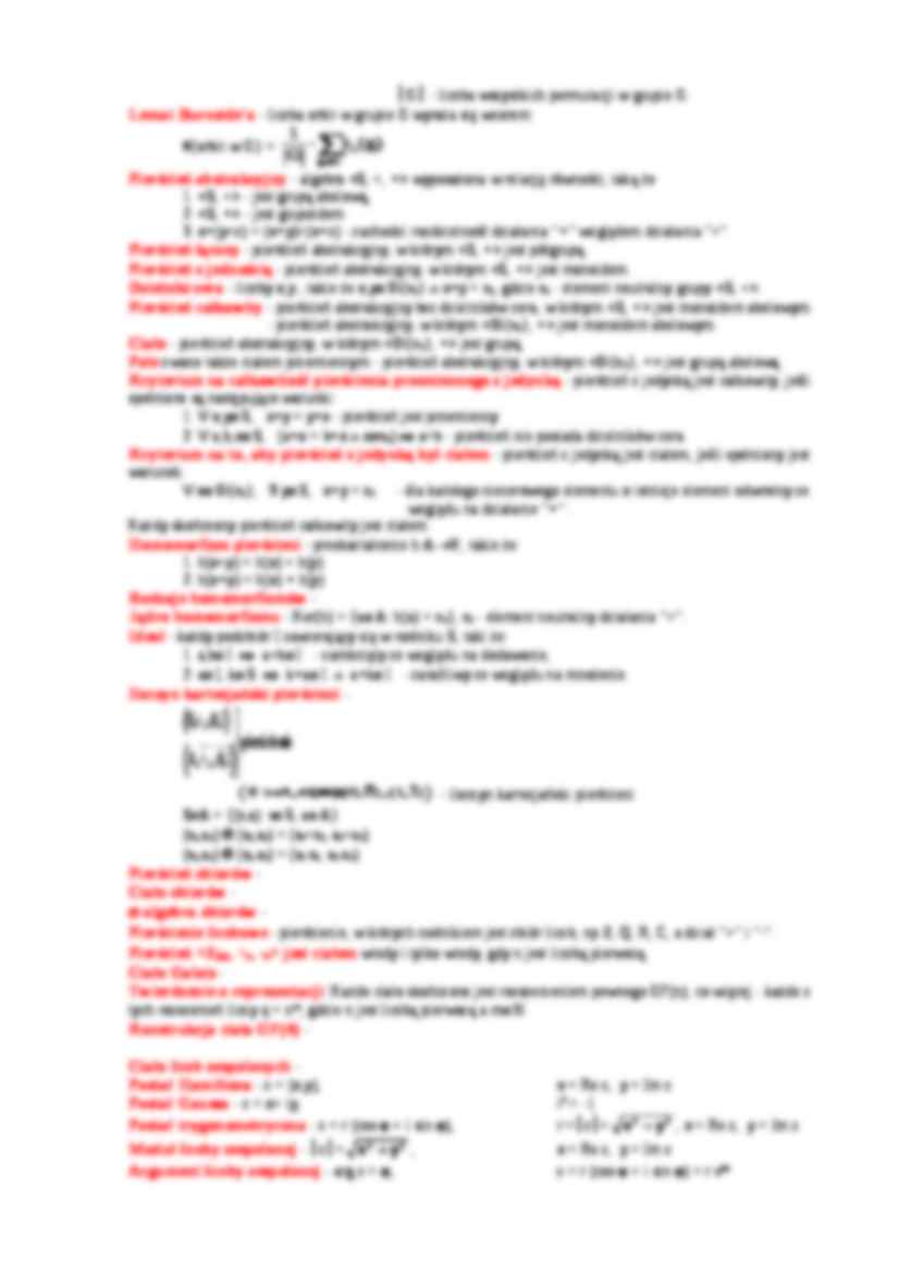 Permutacje zespolone - strona 2