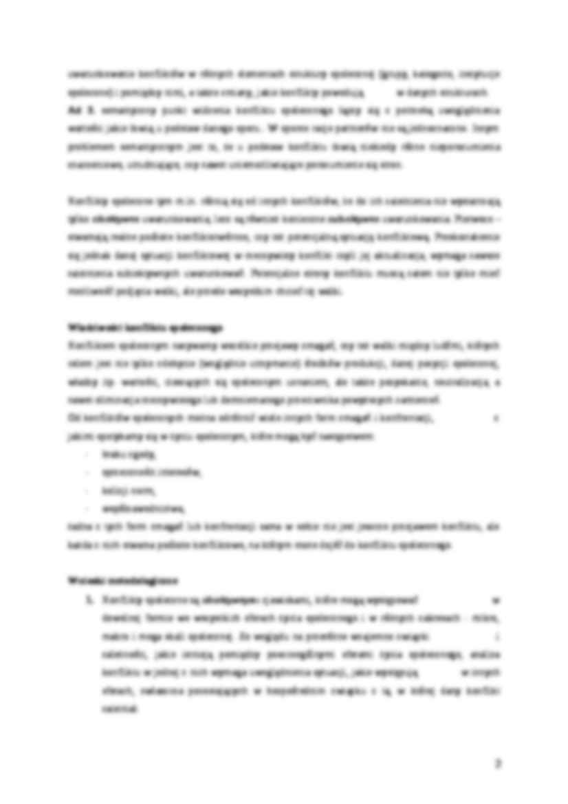 Socjologia konfliktów społecznych - strona 2