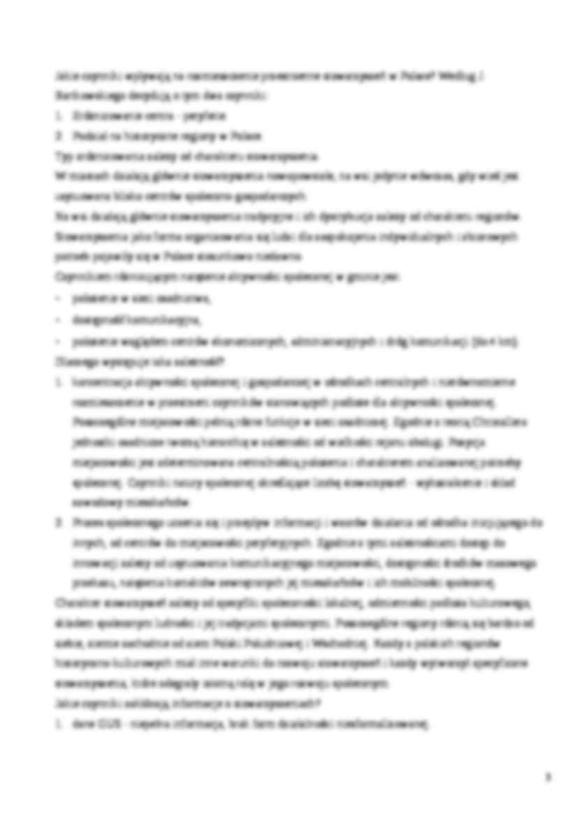 Socjologia wsi - wykład 12 - strona 3