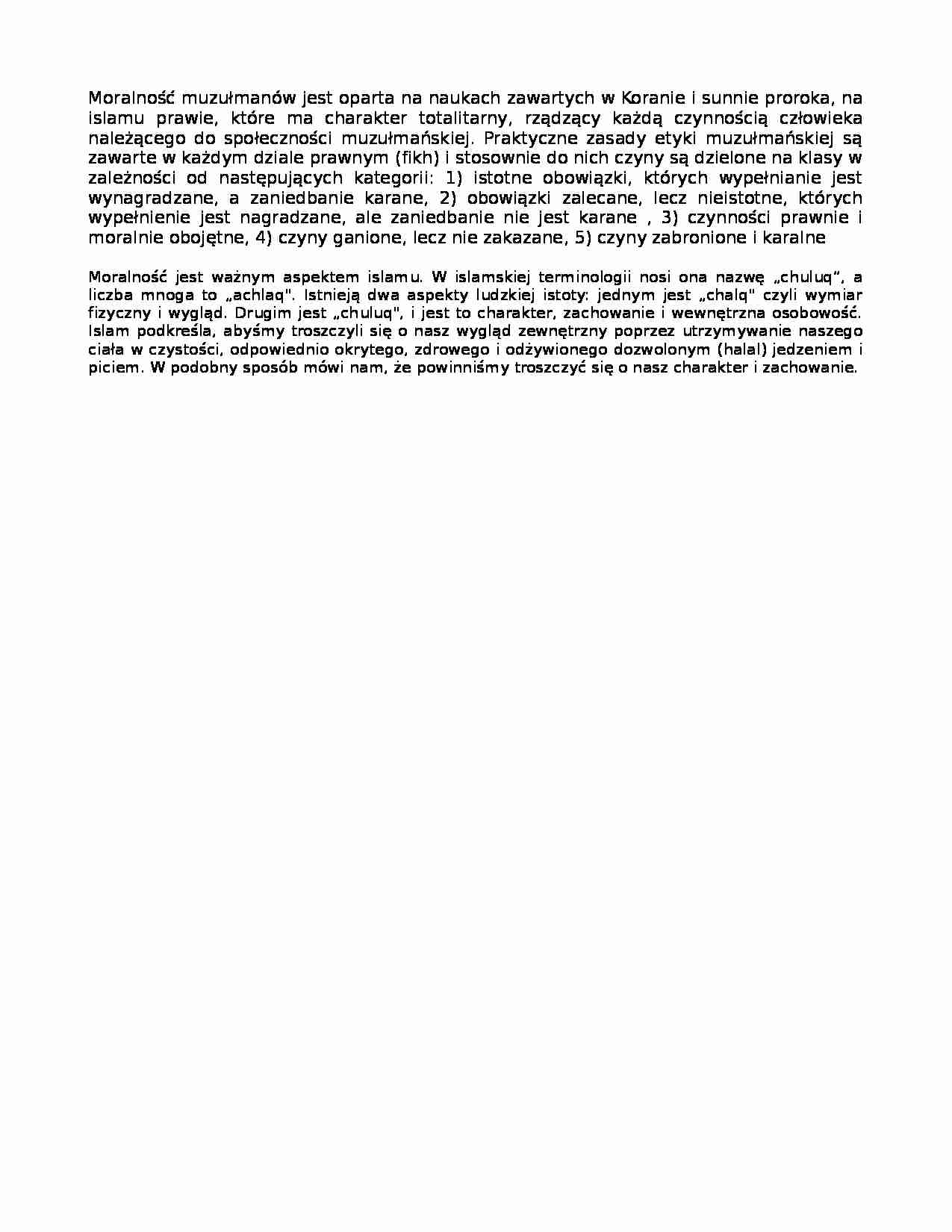 Socjologia moralności - wykład 16 - strona 1