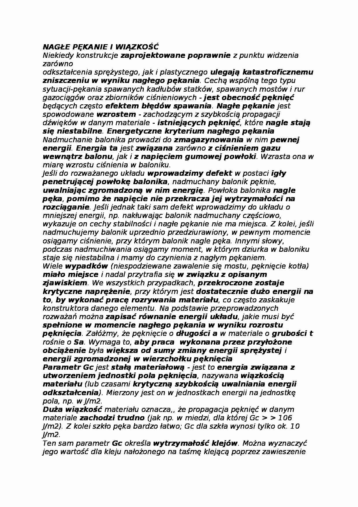 Materiałoznastwo - wykład 7 - strona 1