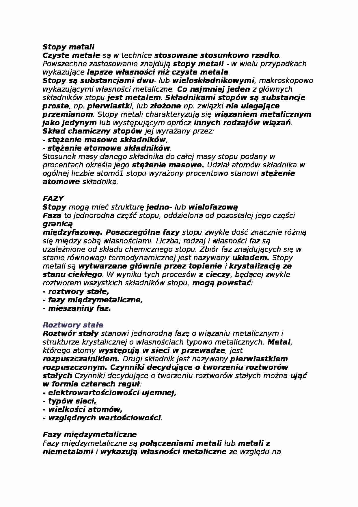 Materiałoznastwo - wykład 10 - strona 1
