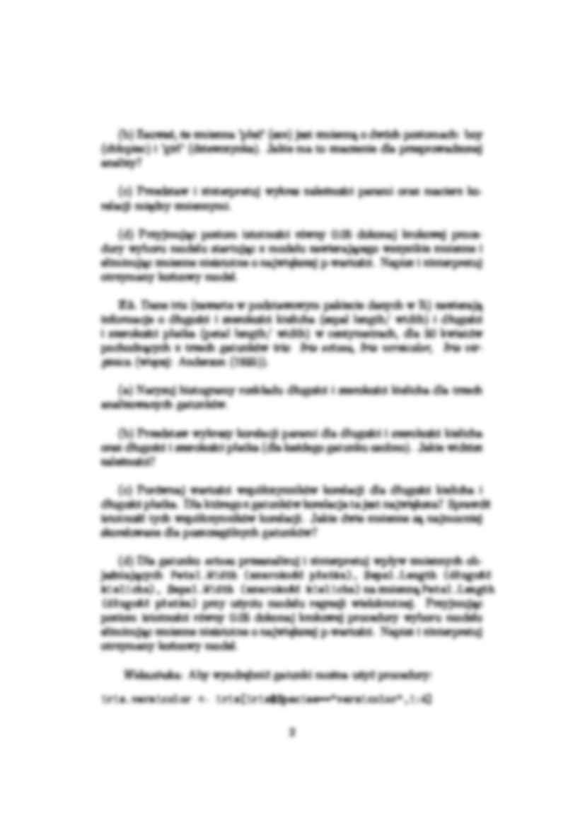 Analiza danych statystycznych - ćwiczenia 1 - strona 2