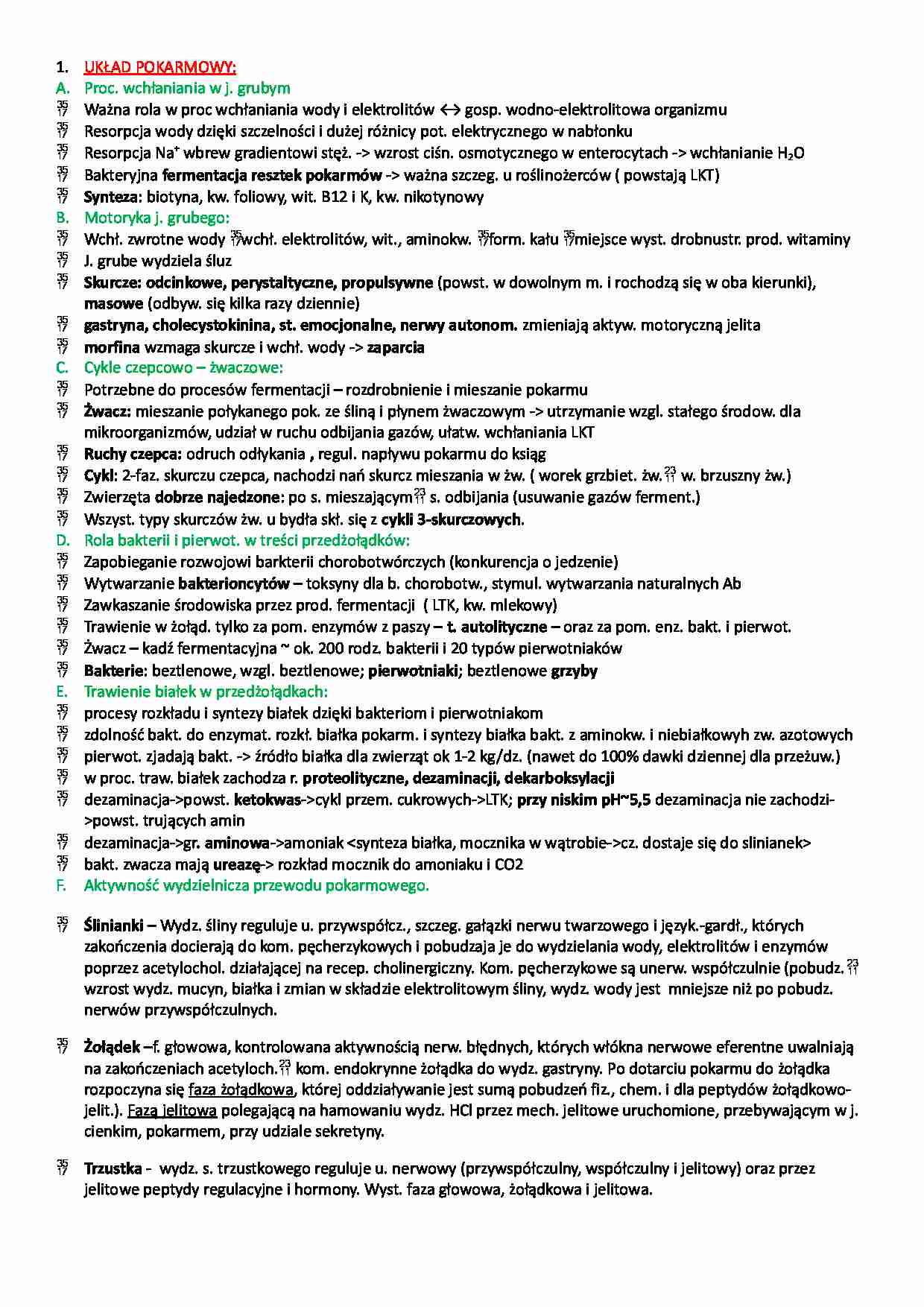 Układ pokarmowy - strona 1