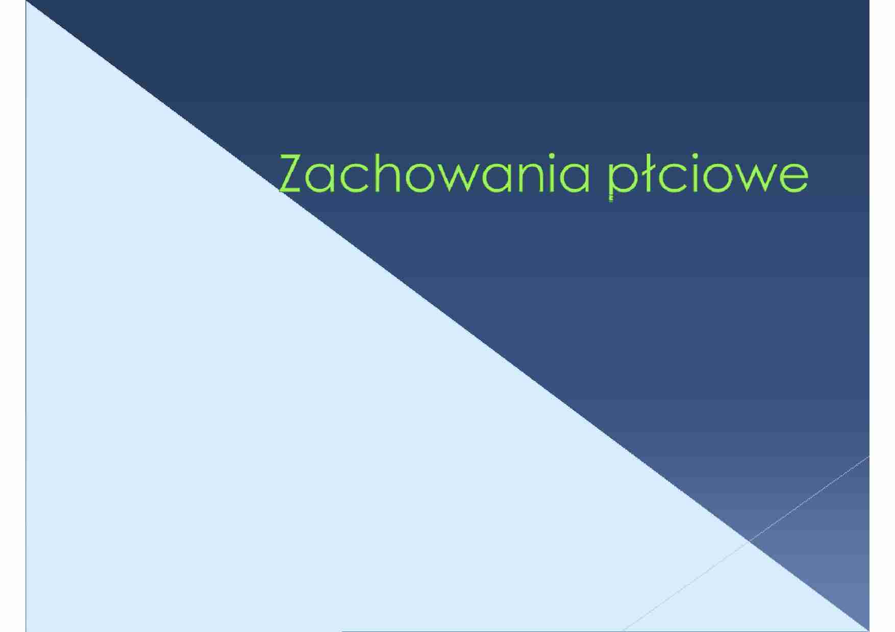 Zachowanie płciowe - strona 1