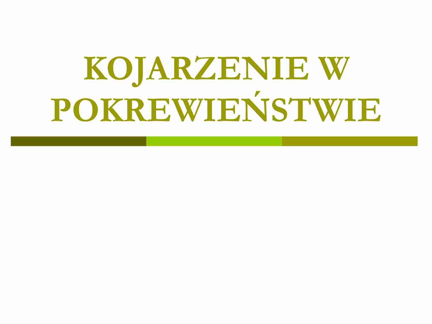 Genetyka populacji - wykład 6: kojarzenia w pokrewieństwie - strona 1