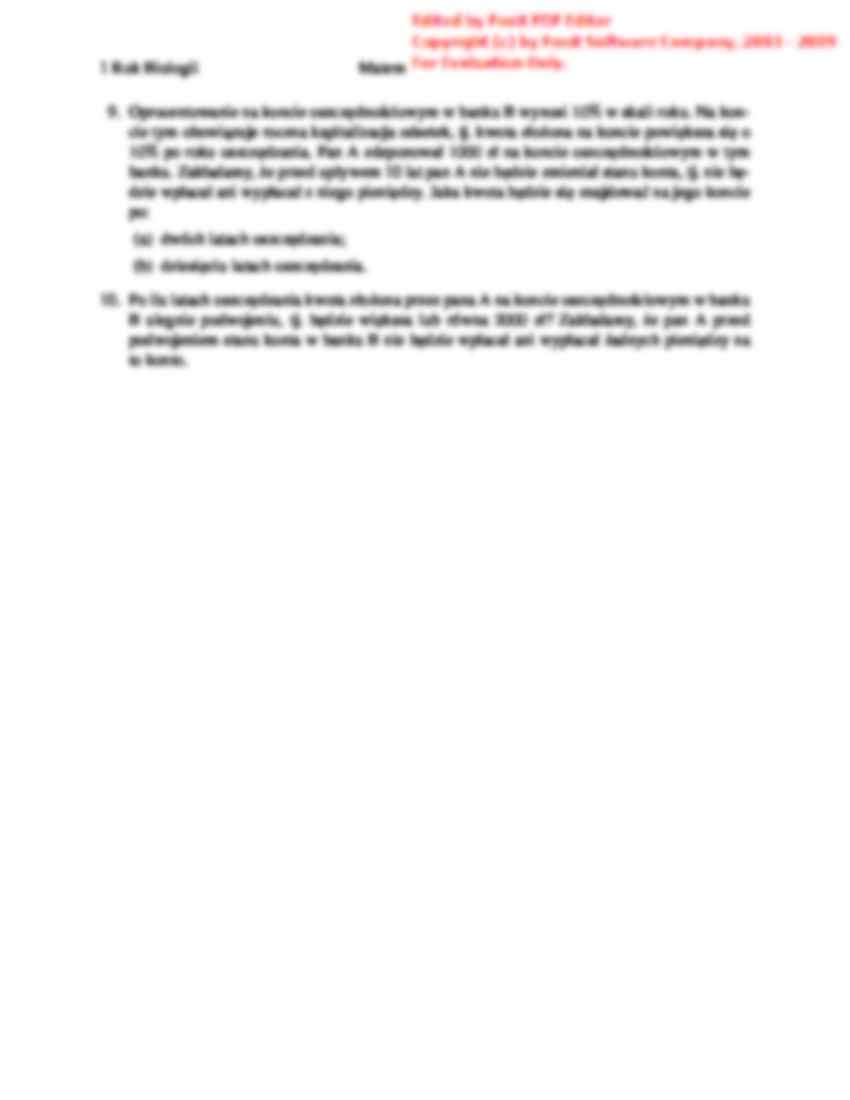 Matematyka - Lista zadań 2 - strona 2