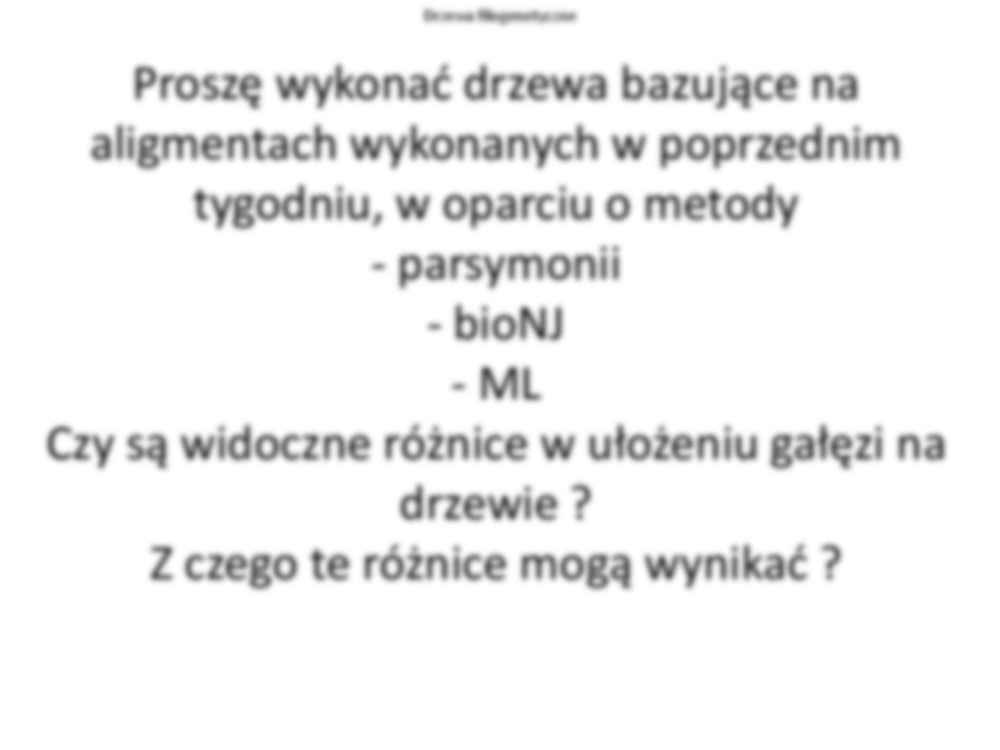 Drzewa filogenetyczne - strona 2