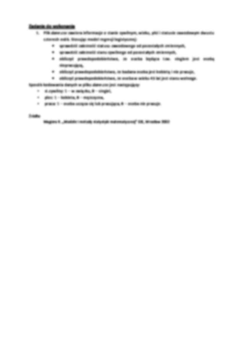 Wprowadzenie do statystyki - ćwiczenie 7 - strona 2