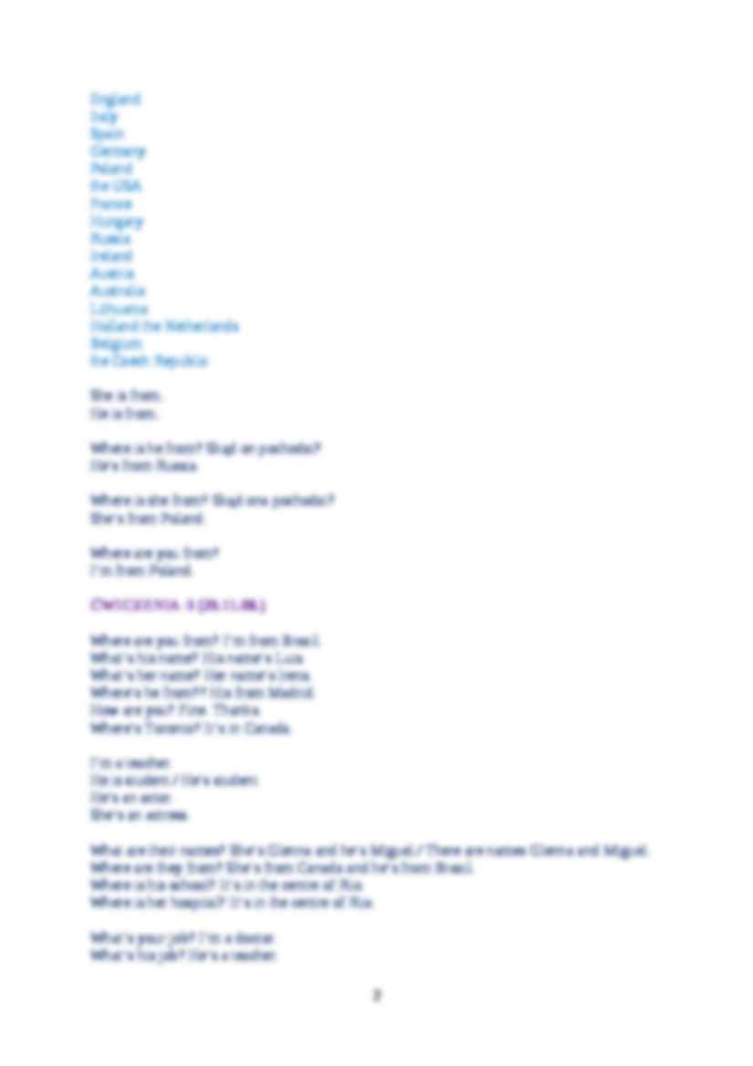 notatki poziom A1 A2 - strona 2