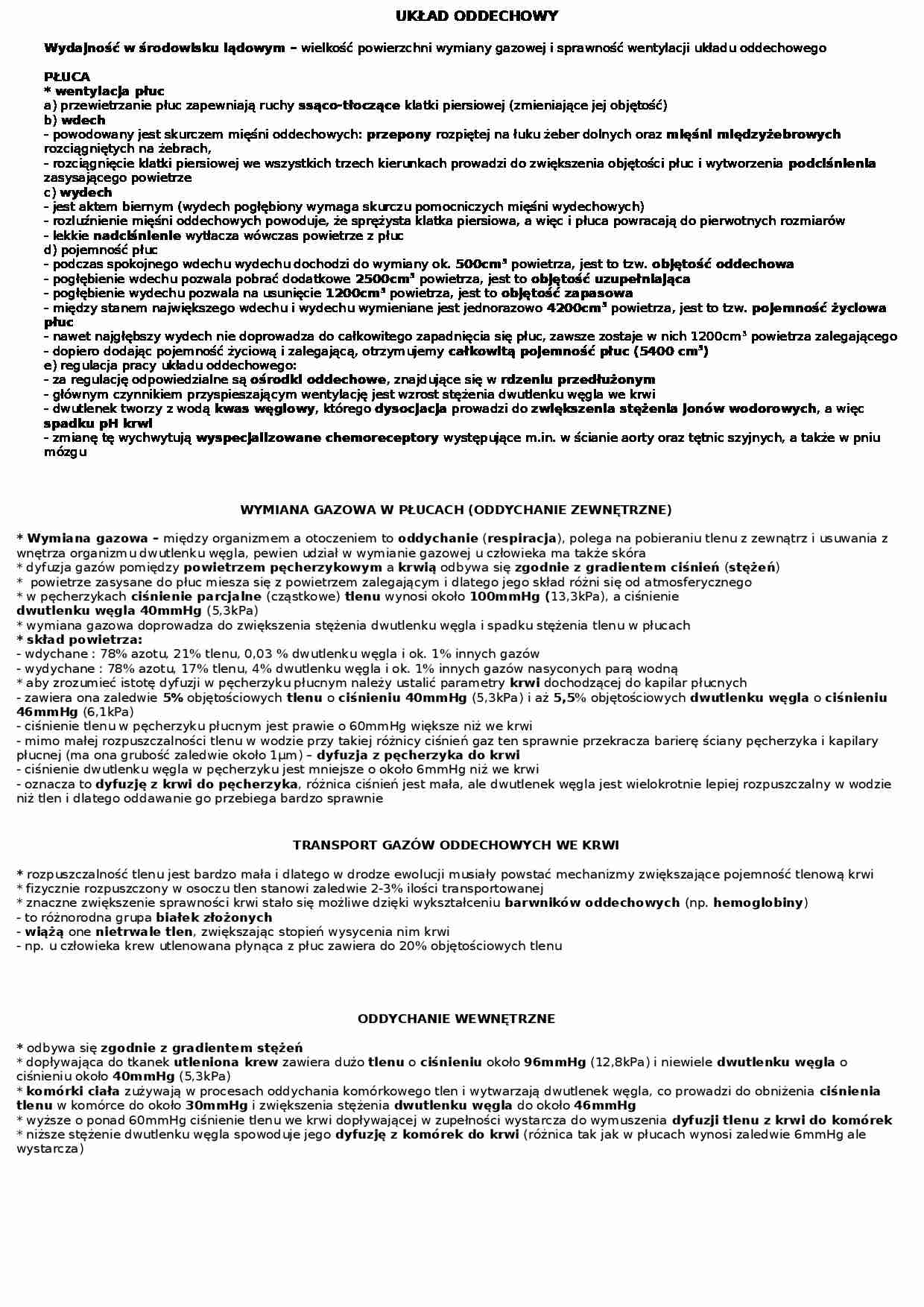 Biologia - układ oddechowy - strona 1