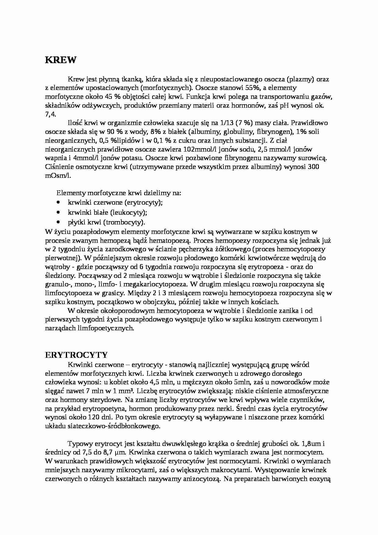Krew w histologii - strona 1