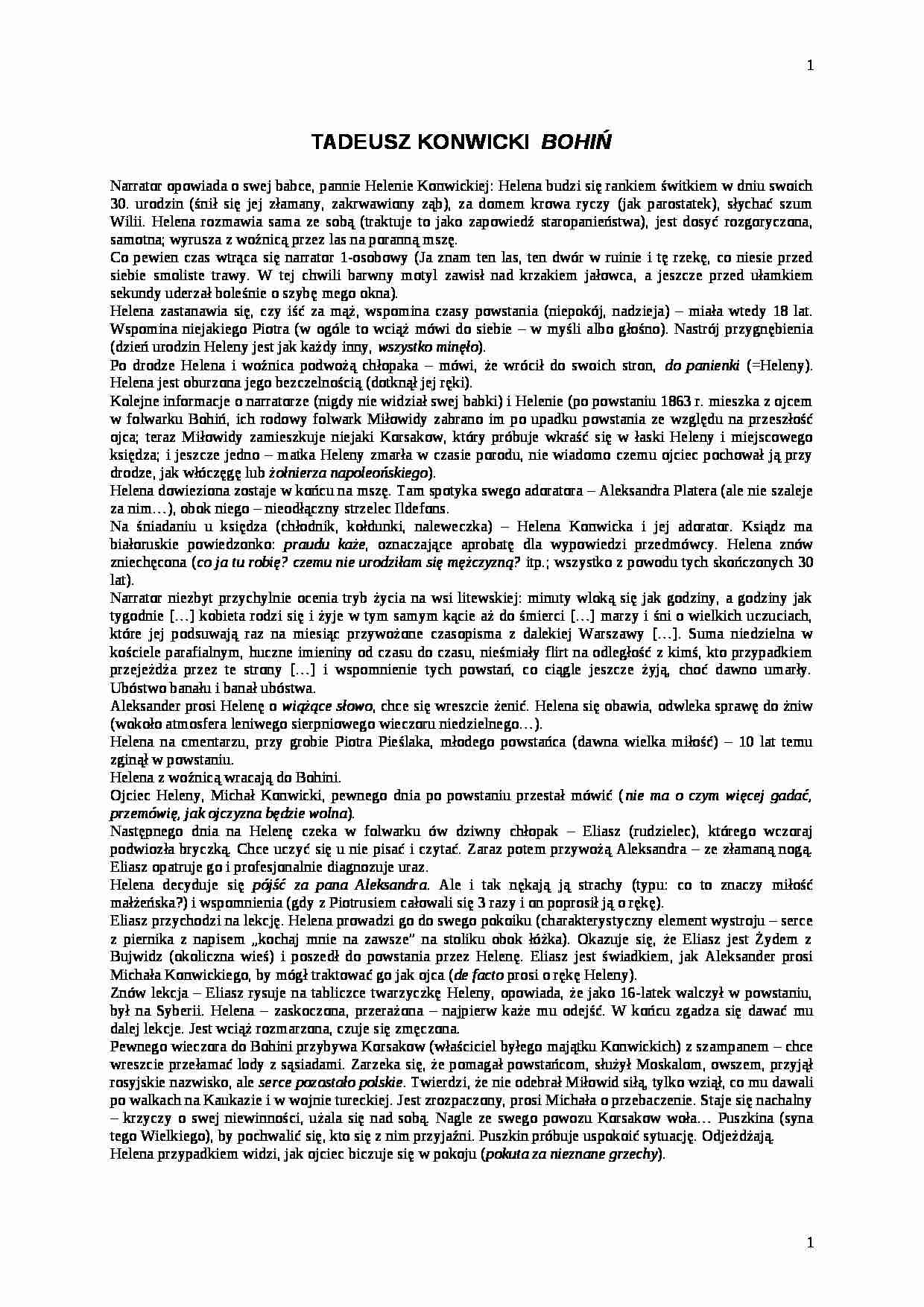 Historia literatury - Bohiń - strona 1