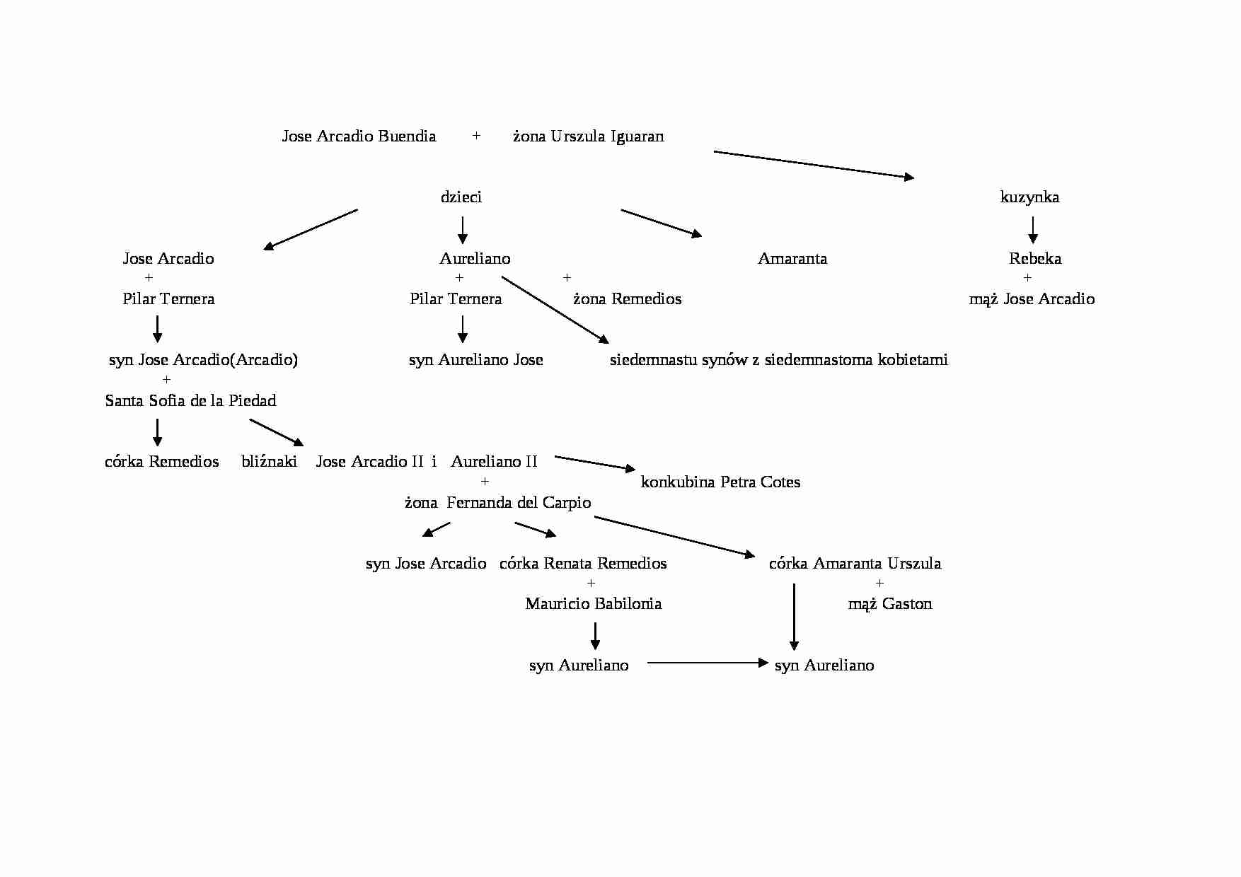 Historia literatury - rodzina Buendia - strona 1