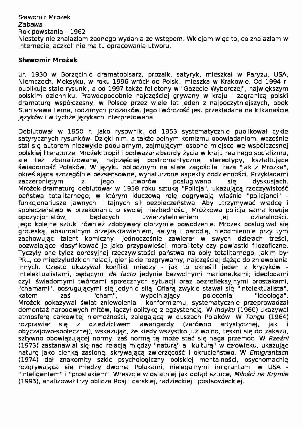 Historia literatury - Zabawa - strona 1
