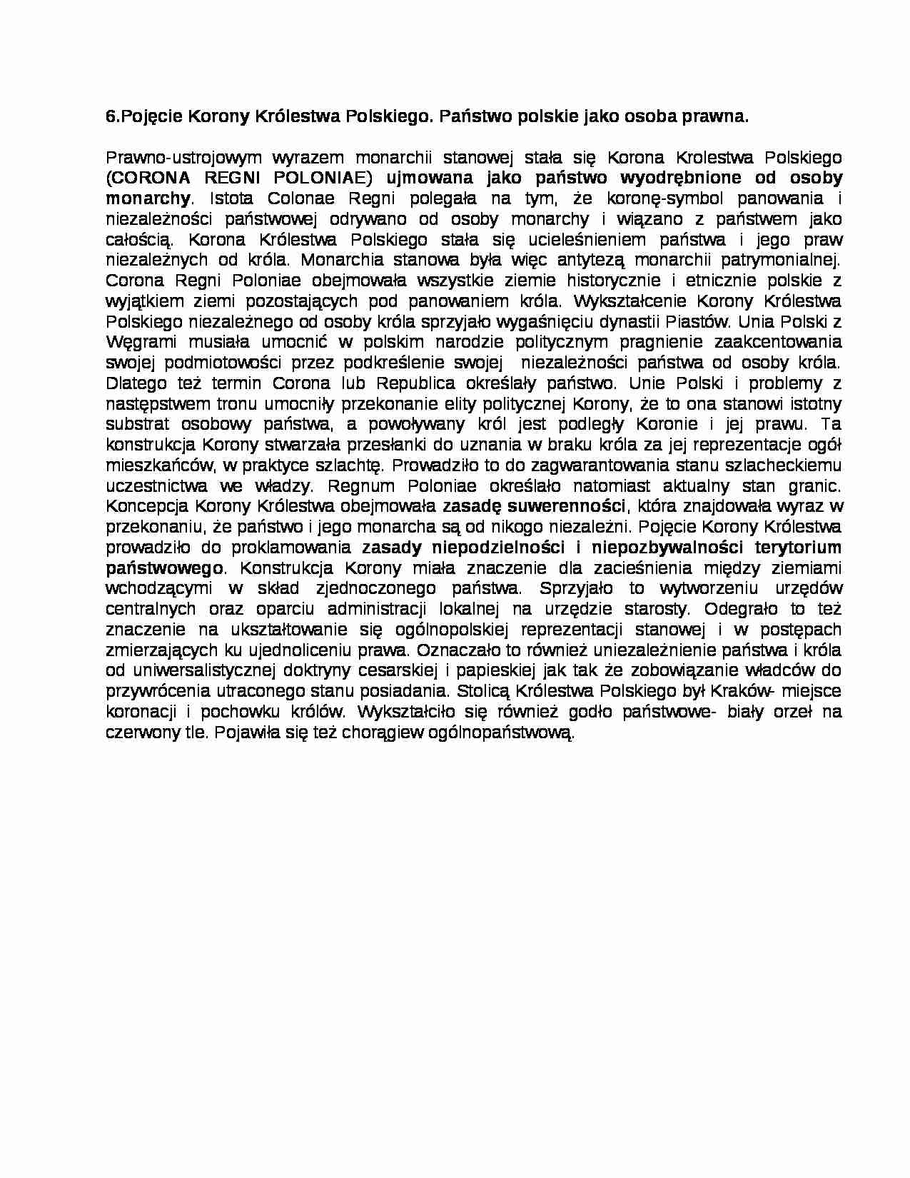 Pojęcie Korony Królestwa Polskiego - strona 1