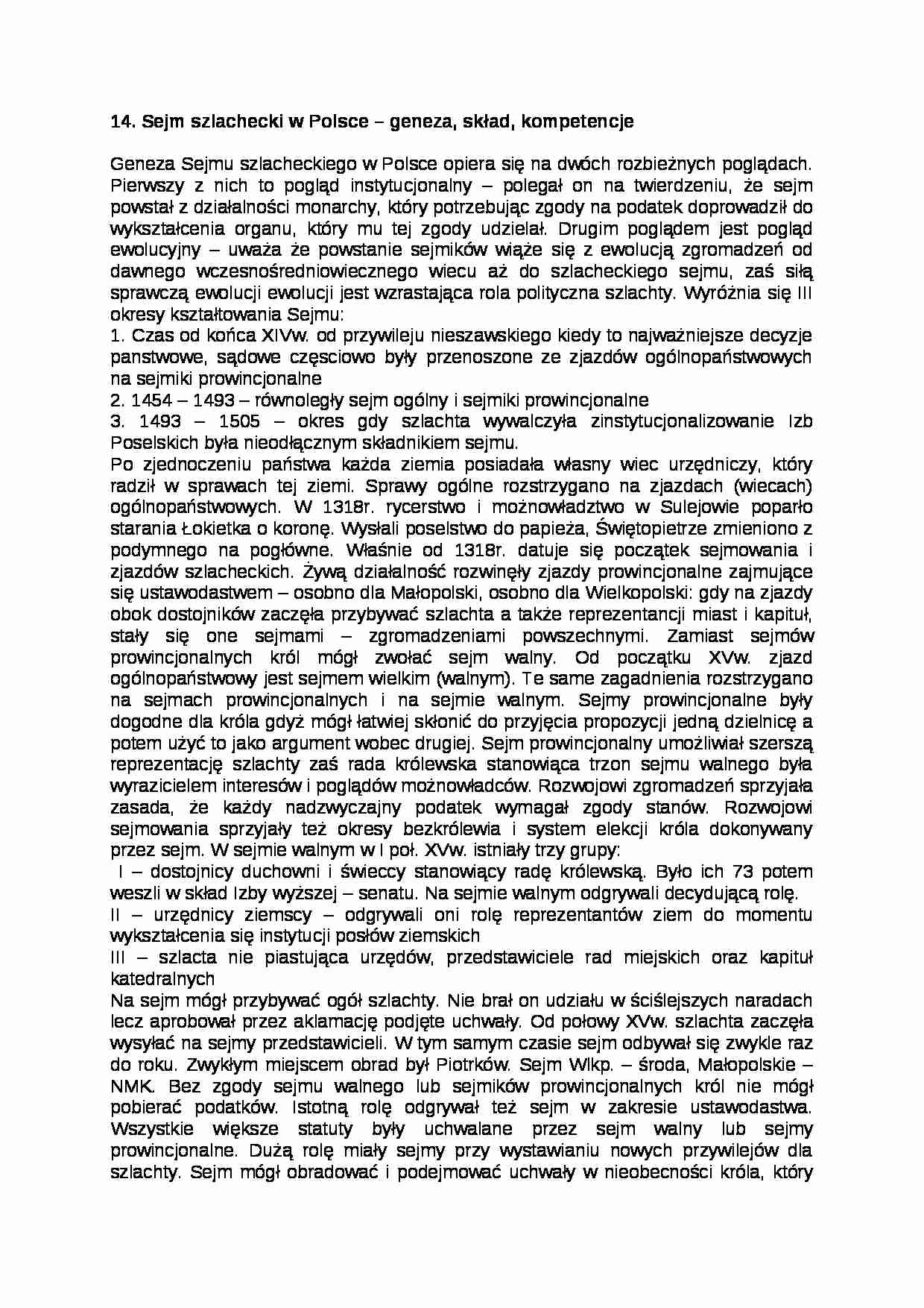 Sejm szlachecki w Polsce - strona 1