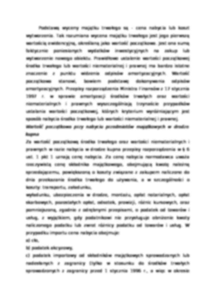 Amortyzacja majątku trwałego - strona 2