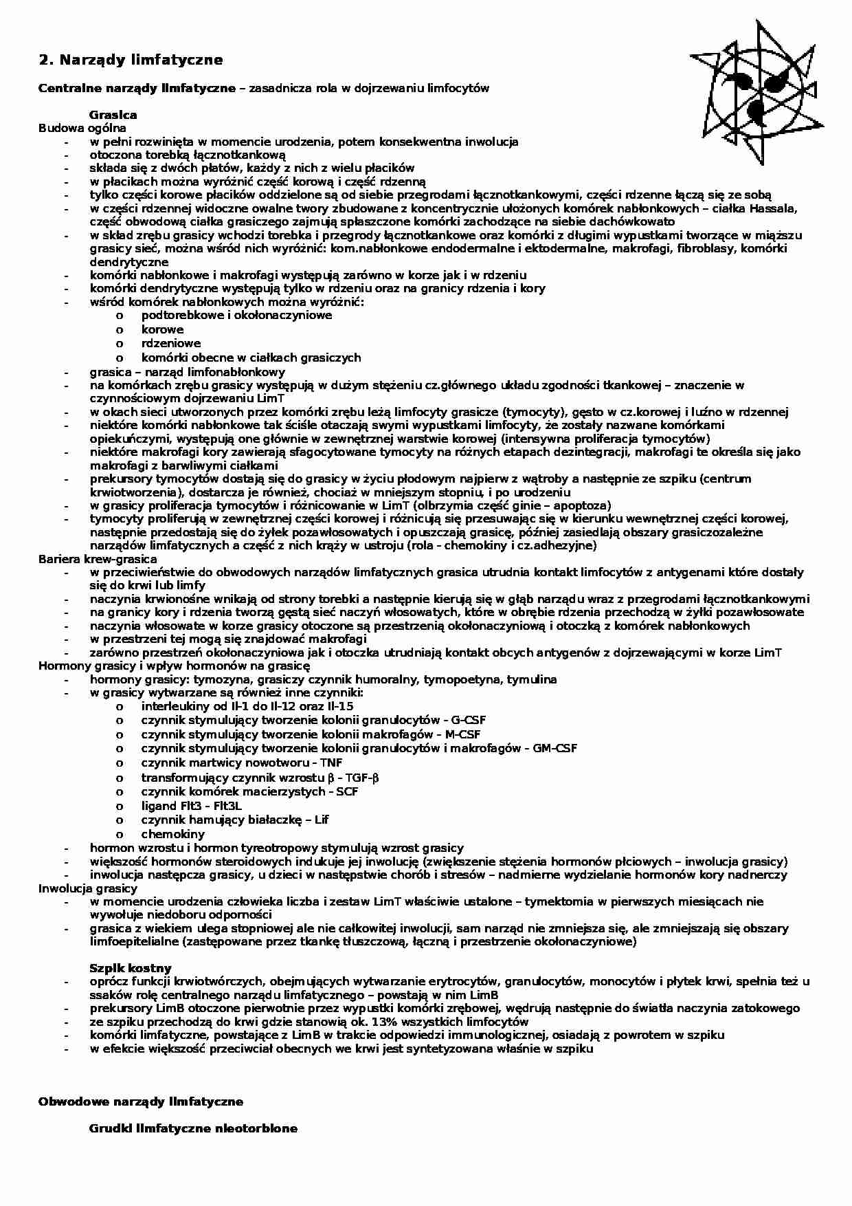 Narządy limfatyczne - strona 1