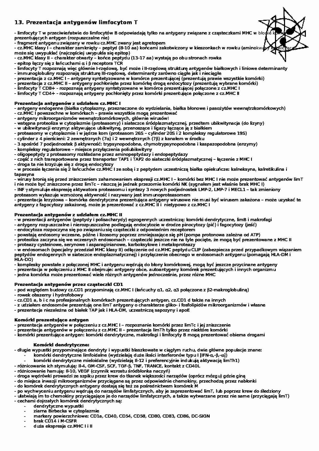 Prezentacja antygenw limfocytom T - strona 1