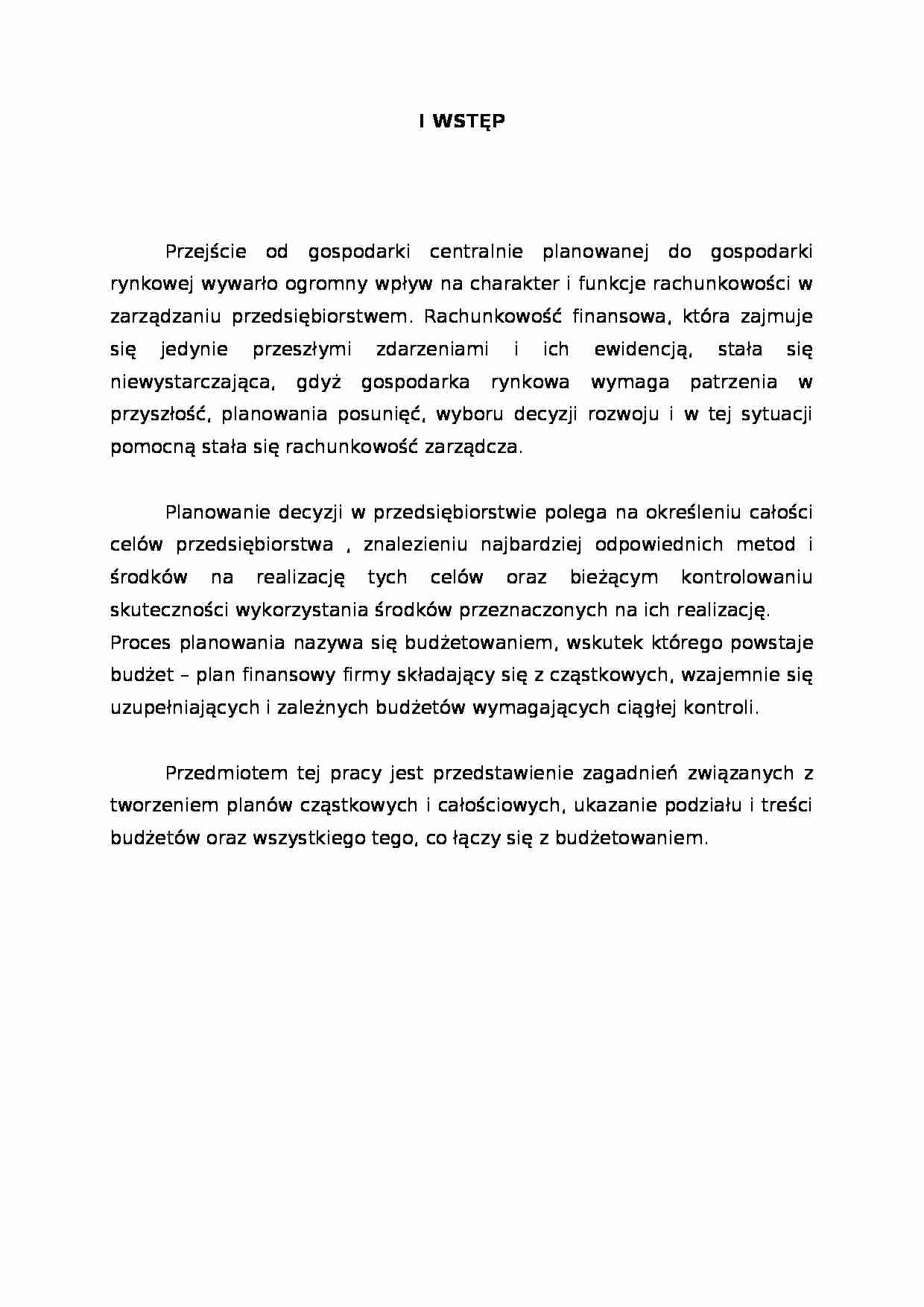Budżetowa metoda zarządzania - strona 1