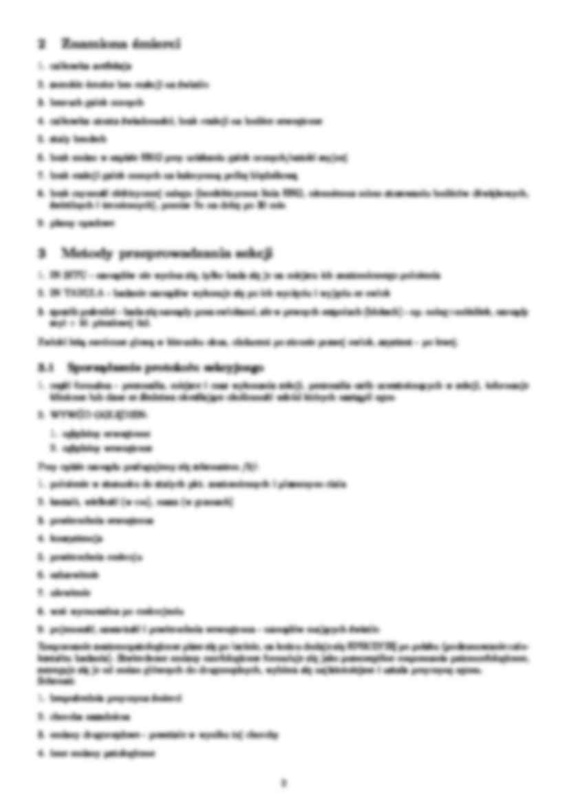 Patomorfologia - technika sekcyjna - strona 2