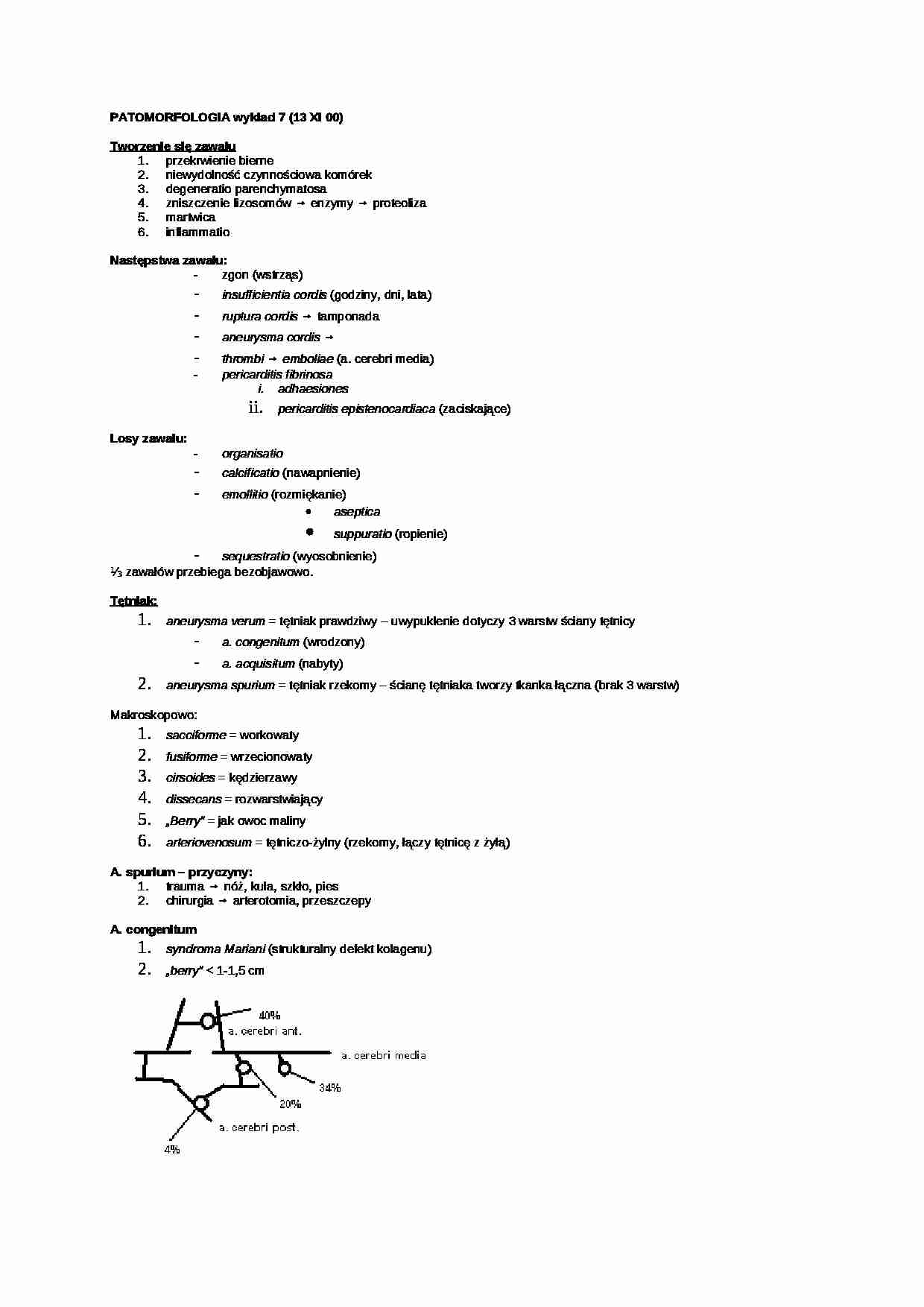 Patomorfologia - wykład 6 - strona 1