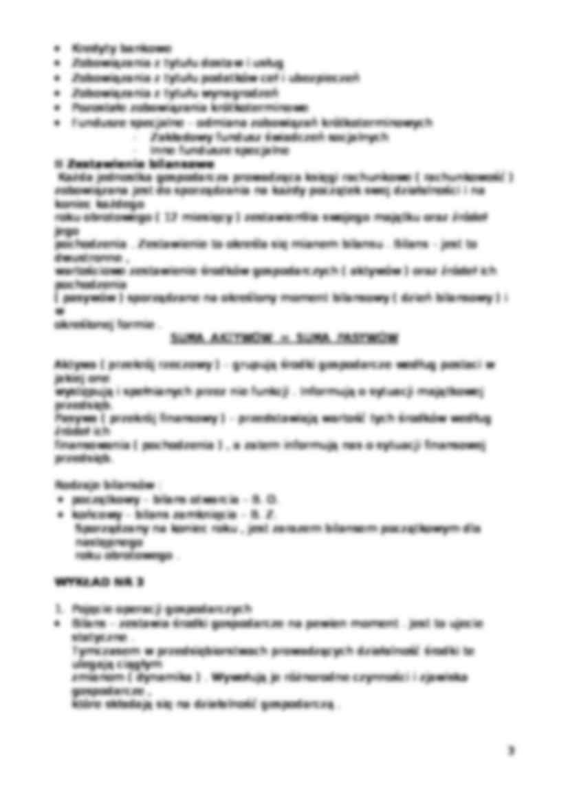 Podstawy rachunkowości wykłady - strona 3