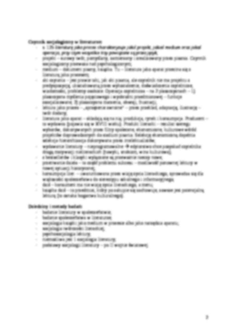 R. Escarpit -Literatura a społeczeństwo - omówienie - strona 2
