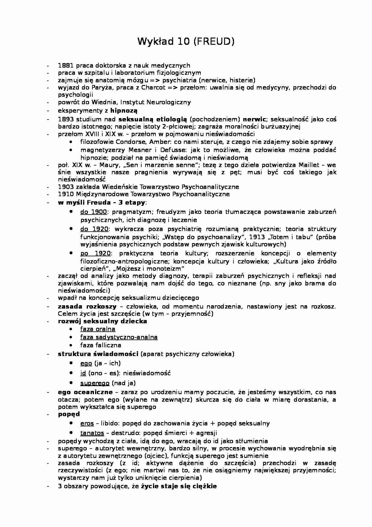 Freud i Jung - omówienie poglądów - strona 1