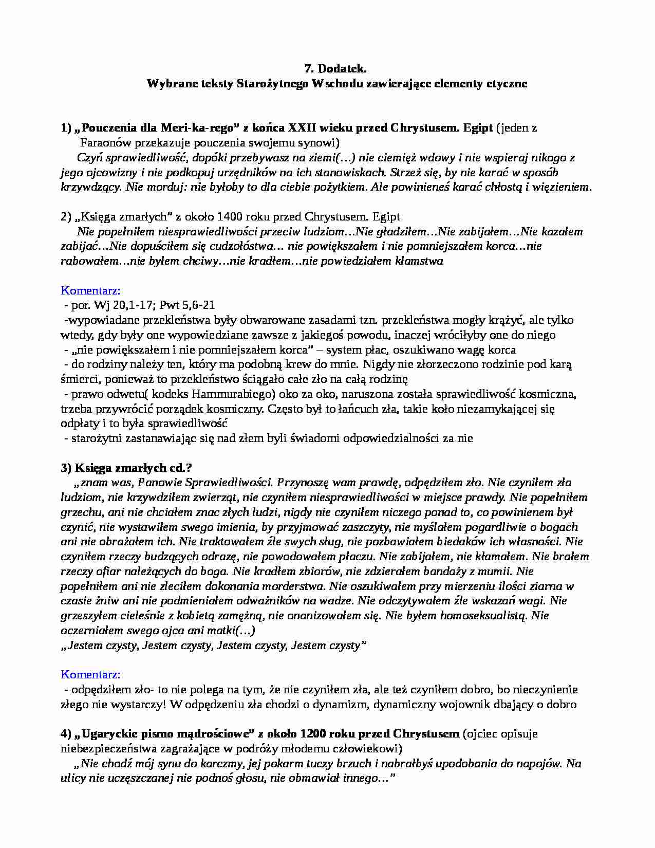 Teologia moralna fundamentalna - wykład 7 - strona 1