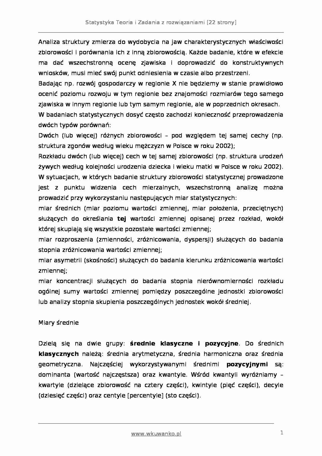 Zadania z rozwiązaniami - strona 1