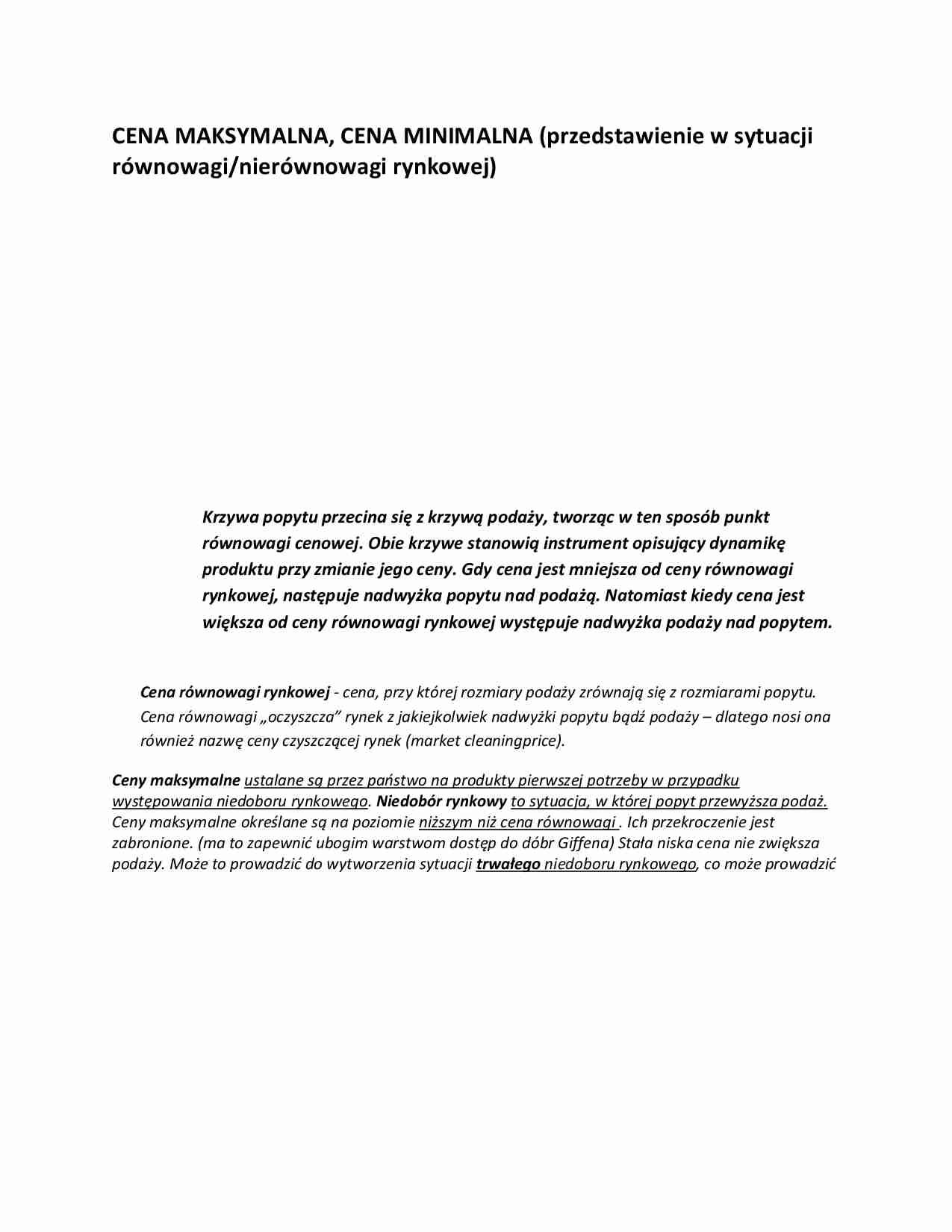 Cena max i min, Funkcja redystrybucyjna, Krzywa Laffera - strona 1