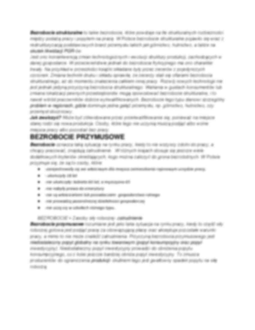 Strategie liberalna i redystrybucyjna, Bezrobocie - strona 2