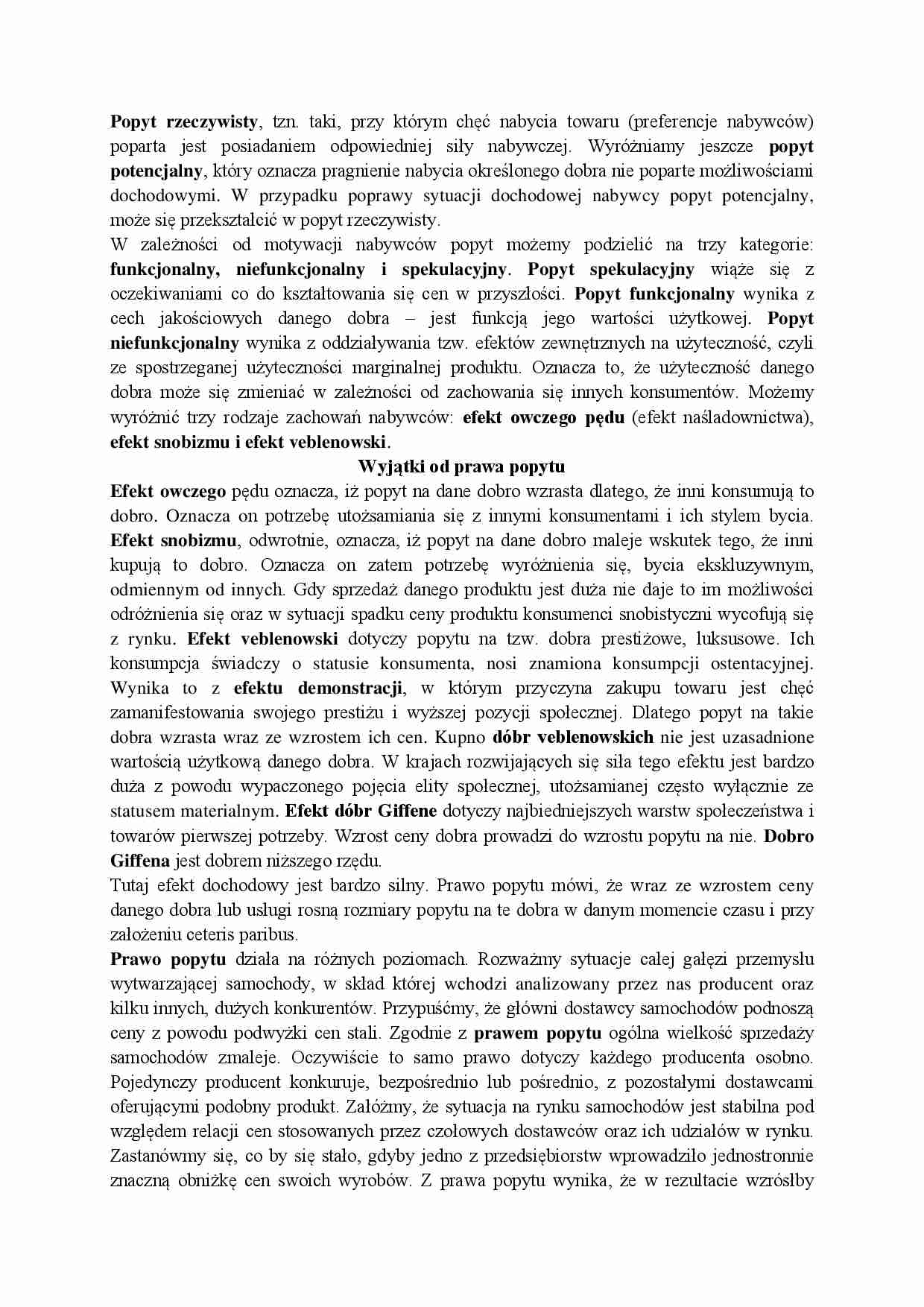 Popyt, prawo popytu - strona 1