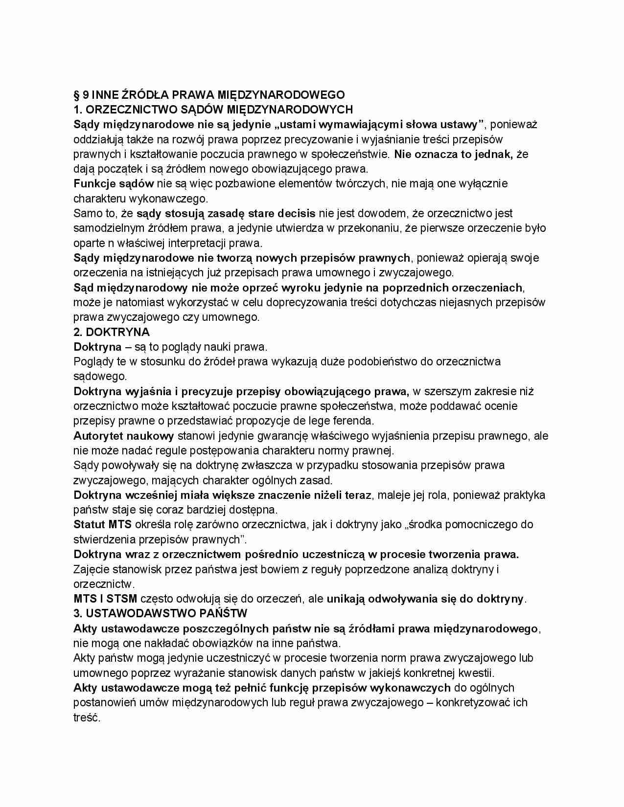 Inne źródła prawa międzynarodowego - strona 1